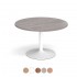 AVON Round 1000mm Wooden Boardroom Tables with Trumpet Base 