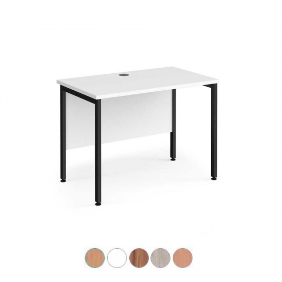 MISTRAL Modern H-Frame Office Desk 600mm Deep