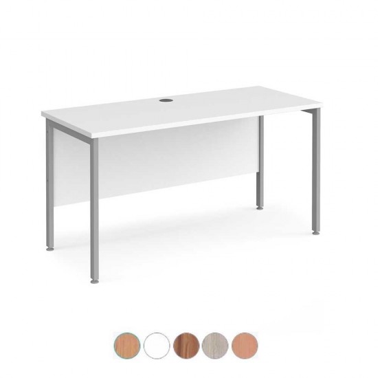 MISTRAL Modern H-Frame Office Desk 600mm Deep