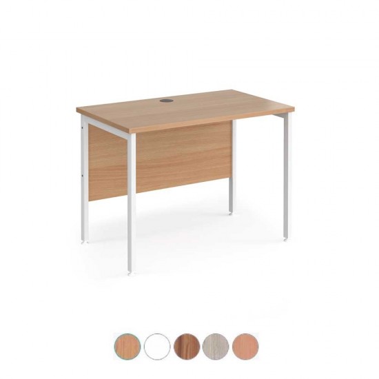 MISTRAL Modern H-Frame Office Desk 600mm Deep