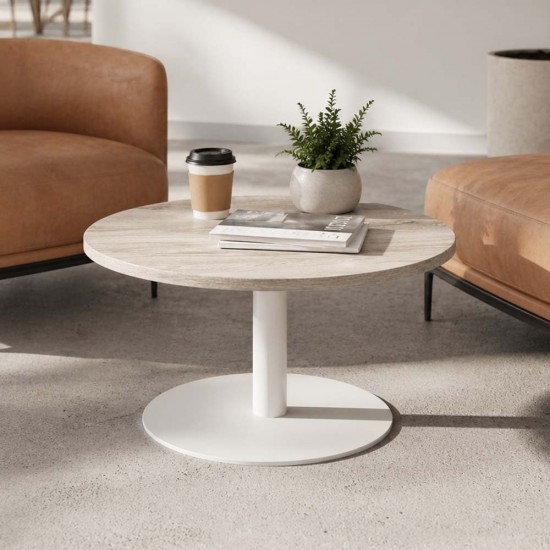 PESCARA Round Coffee Tables with Trumpet Base PESCARA Round Coffee Tables with Trumpet Base