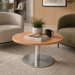 PESCARA Round Coffee Tables with Trumpet Base