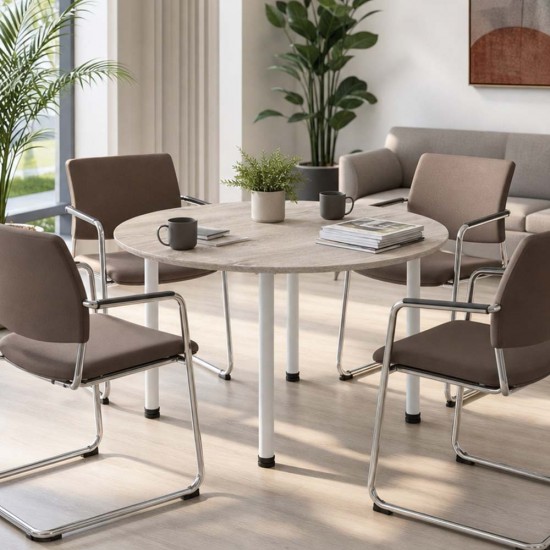 TORINO Round Cafe Meeting Tables with Radial Legs. Range of Colour Options TORINO Round Cafe Meeting Tables with Radial Legs. Range of Colour Options