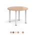 TORINO 1000mm or 1200mm Round Cafe Meeting Tables with Radial Legs. Range of Colour Options