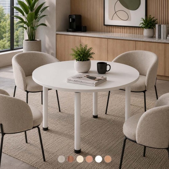 TORINO Round Cafe Meeting Tables with Radial Legs. Range of Colour Options TORINO Round Cafe Meeting Tables with Radial Legs. Range of Colour Options