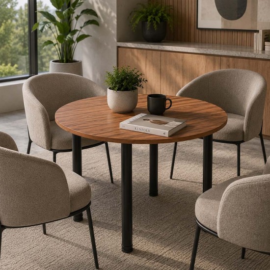 TORINO Round Cafe Meeting Tables with Radial Legs. Range of Colour Options TORINO Round Cafe Meeting Tables with Radial Legs. Range of Colour Options