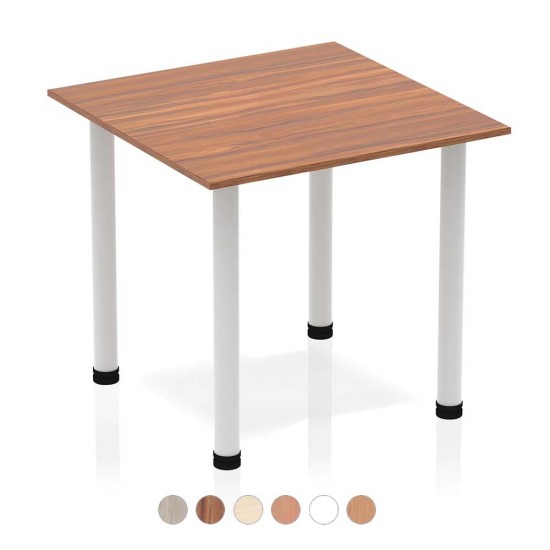 TORINO 800mm Square Cafe Meeting Tables with Radial Legs. Range of Colour Options