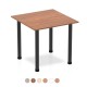 TORINO 800mm Square Cafe Meeting Tables with Radial Legs. Range of Colour Options