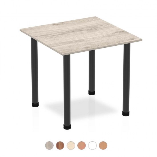 TORINO 800mm Square Cafe Meeting Tables with Radial Legs. Range of Colour Options