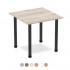 TORINO 800mm Square Cafe Meeting Tables with Radial Legs. Range of Colour Options