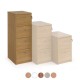 DELUXE 4 Drawer Wooden Office Filing Cabinets
