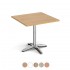 MILANO 800mm Square Cafe Dining Tables with Chrome Spider Base