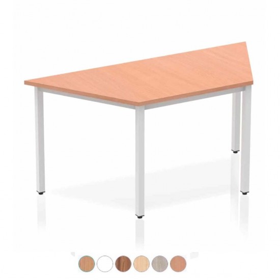 BOSTON Trapezoidal Silver Leg Stackable Meeting Tables