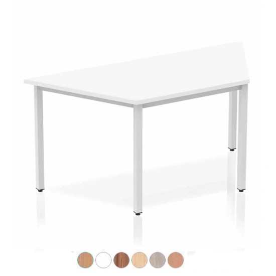 BOSTON Trapezoidal Silver Leg Stackable Meeting Tables