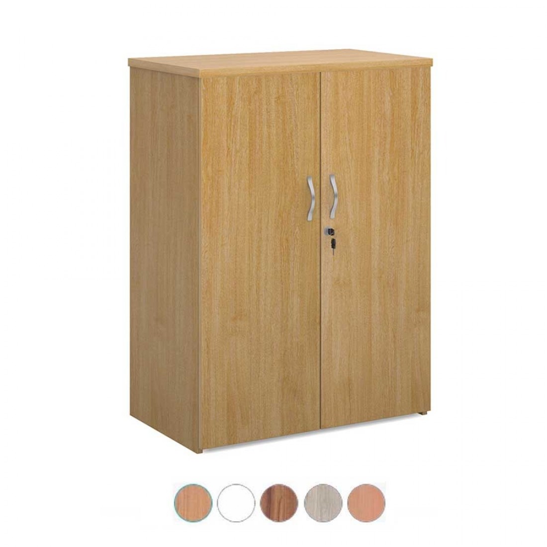 DELUXE 1 Shelf Lockable Office Storage Cupboard 1090mm High x 800mm DMR1090D