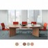 MILTON 2400mm Boat Shaped Wooden Boardroom Tables with Arrow Head Legs 