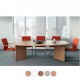 MILTON 2400mm Boat Shaped Wooden Boardroom Tables with Arrow Head Legs 