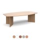 MILTON 2400mm Boat Shaped Wooden Boardroom Tables with Arrow Head Legs 