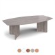 MILTON 2400mm Boat Shaped Wooden Boardroom Tables with Arrow Head Legs 
