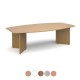 MILTON 2400mm Boat Shaped Wooden Boardroom Tables with Arrow Head Legs 