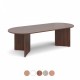 MILTON 2400mm Rounded End Wooden Boardroom Tables with Arrow Head Legs 
