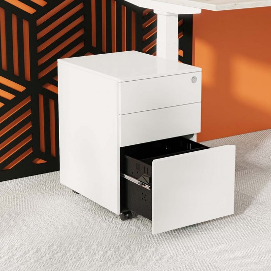 3 Drawer Steel Mobile Office Storage Pedestal 3 Drawer Steel Mobile Office Storage Pedestal