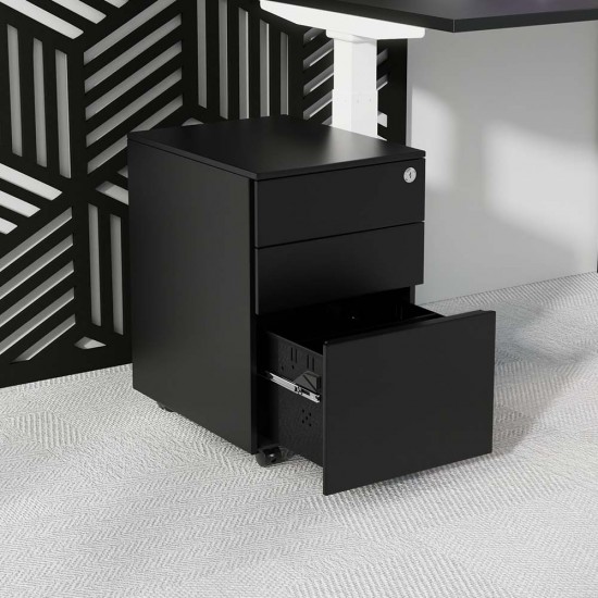 3 Drawer Steel Mobile Office Storage Pedestal 3 Drawer Steel Mobile Office Storage Pedestal