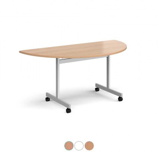 PLATZ  Space Saving Semi Circular Fliptop Folding Conference Tables