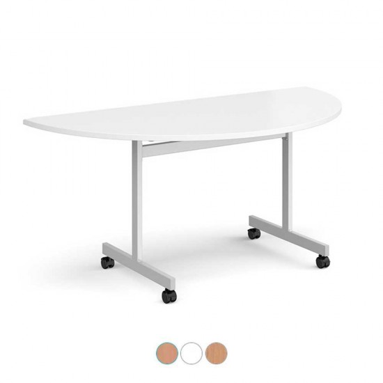 PLATZ  Space Saving Semi Circular Fliptop Folding Conference Tables