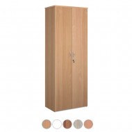 UNIVERSAL Large Double Door Full Height 2140mm Wooden Office Storage Cupboard