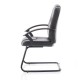 ACCENT Cantilever Frame Black Leather Effect Office Visitor Chair