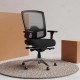 BERGMANN Multi-Function Mesh High Back Ergonomic Office Chair with Lumbar Support