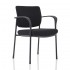 CELLO contemporary Black Fabric Stackable Meeting Room Chairs with Arms 