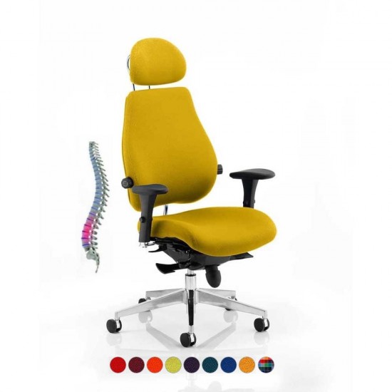 ERGO-MODE ULTIMATE 24 Hour Multi Function Ergonomic Office Chair, COLOUR SEAT + BACK