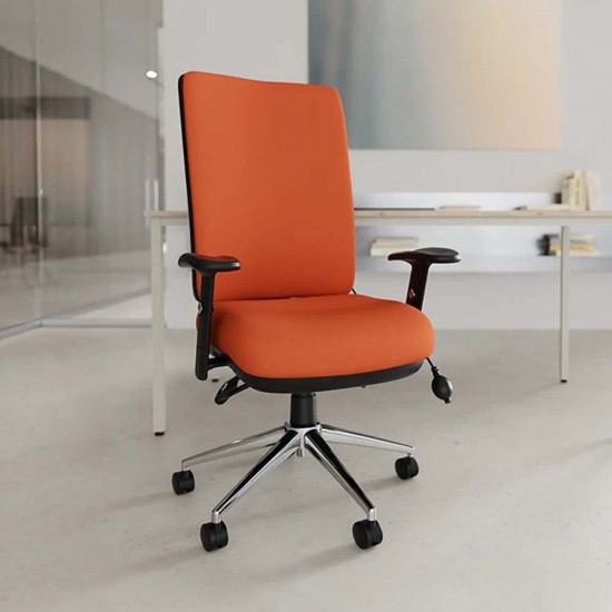 ERGO-MODE 24 Hour High Back Ergonomic Office Chair, COLOUR SEAT + BACK