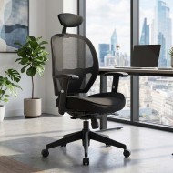 GALLERY Mesh Back Ergonomic Office Chair with Optional Headrest