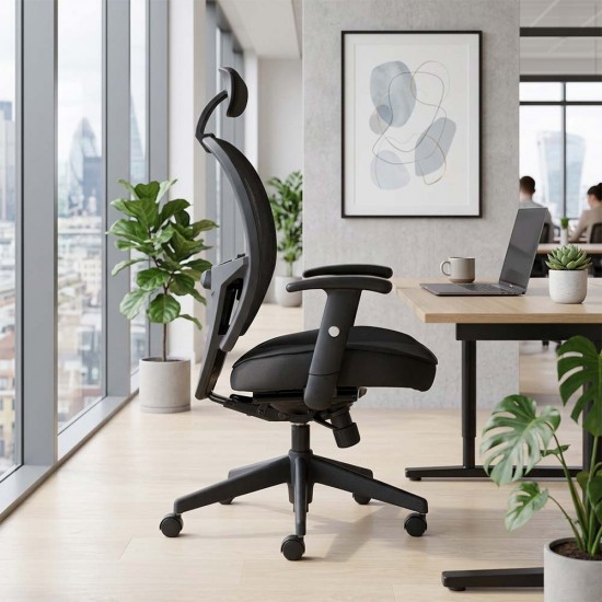 GALLERY Mesh Back Ergonomic Office Chair with Seat Slide and Arms GALLERY Mesh Back Ergonomic Office Chair with Seat Slide and Arms
