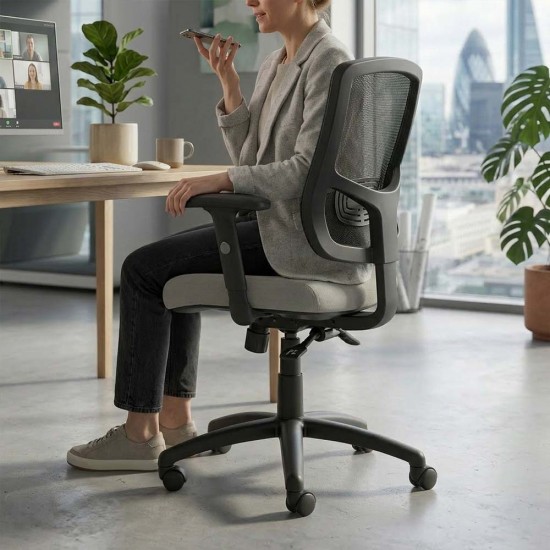 GRAND 3 Mesh Back Ergonomic Office Chair with Seat Slide, Bespoke Colour Seat GRAND 3 Mesh Back Ergonomic Office Chair with Seat Slide, Bespoke Colour Seat