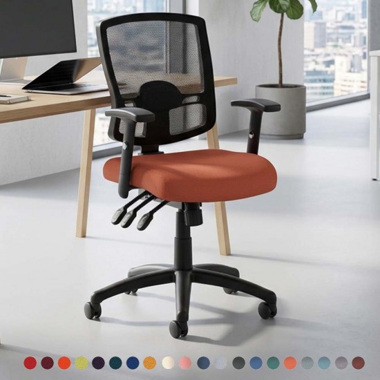 GRAND 3 Mesh Back Ergonomic Office Chair with Seat Slide, Bespoke Colour Seat GRAND 3 Mesh Back Ergonomic Office Chair with Seat Slide, Bespoke Colour Seat