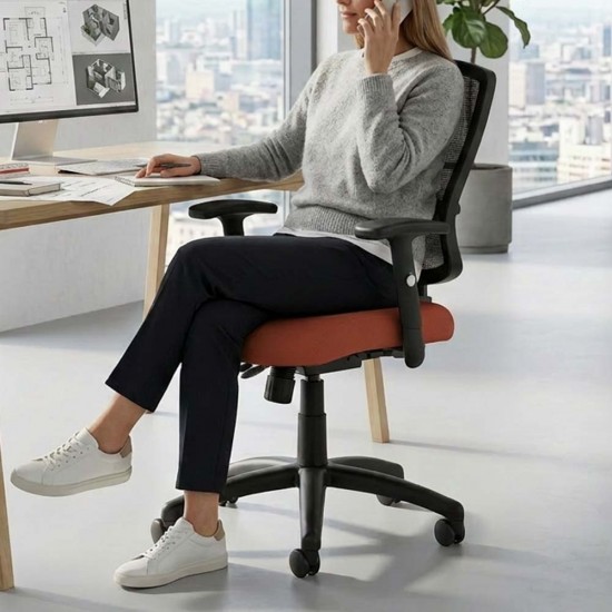 GRAND 3 Mesh Back Ergonomic Office Chair with Seat Slide, Bespoke Colour Seat GRAND 3 Mesh Back Ergonomic Office Chair with Seat Slide, Bespoke Colour Seat