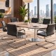JULES Red Leather Office Visitor Boardoom Chairs