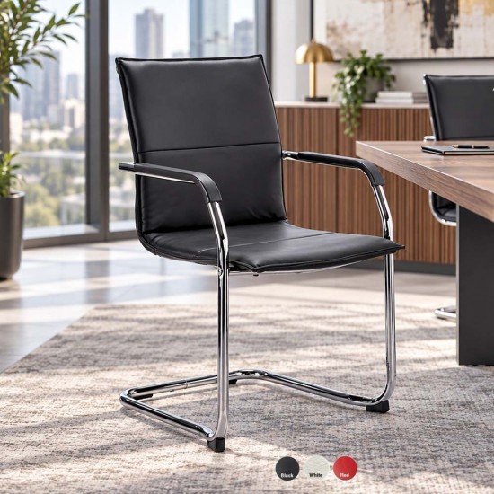 JULES Leather Office Visitors Chairs JULES Leather Office Visitors Chairs