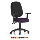 LIBRA 2 Twin Lever Heavy Duty Office Task Operator Chair with bespoke colour seat choice