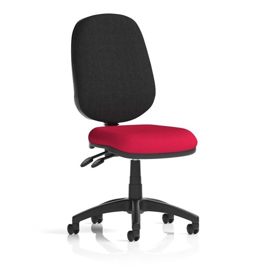 LIBRA 2 Twin Lever Heavy Duty Office Task Operator Chair with bespoke colour seat choice