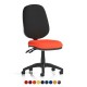 LIBRA 2 Twin Lever Heavy Duty Office Task Operator Chair with bespoke colour seat choice