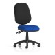 LIBRA 2 Twin Lever Heavy Duty Office Task Operator Chair with bespoke colour seat choice