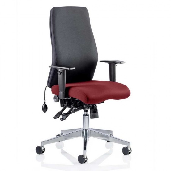 LOTUS FABRIC 24 Hour Usage High Back Multi Function Ergonomic Office Chair, COLOUR SEAT