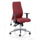LOTUS FABRIC 24 Hour High Back Multi Function Ergonomic Office Chair, COLOUR SEAT + BACK