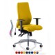 LOTUS FABRIC 24 Hour High Back Multi Function Ergonomic Office Chair, COLOUR SEAT + BACK