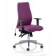 LOTUS FABRIC 24 Hour High Back Multi Function Ergonomic Office Chair, COLOUR SEAT + BACK